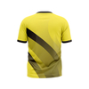 Camisa deportiva de manga corta con estampado de hombre de color amarillo