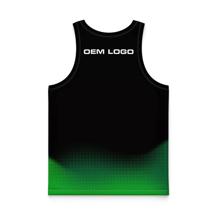 Diseño personalizado 100% poliéster chaleco de entrenamiento sublimado camiseta deportiva