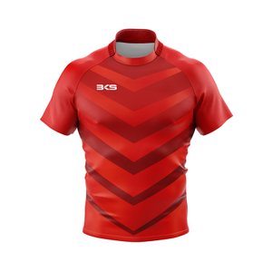 Camiseta de béisbol roja para hombre