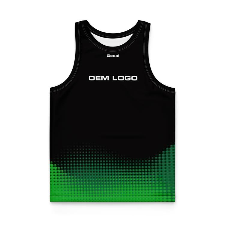 Diseño personalizado 100% poliéster chaleco de entrenamiento sublimado camiseta deportiva