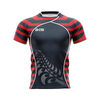 Jersey de jugador de rugby a rayas