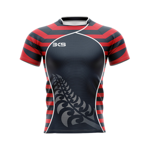 Jersey de jugador de rugby a rayas