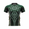 Jersey de entrenamiento de rugby estampado verde