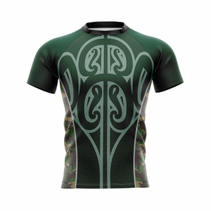 Jersey de entrenamiento de rugby estampado verde