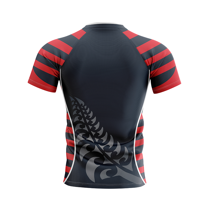 Jersey de jugador de rugby a rayas