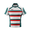 Jersey deportivo del equipo de rugby a rayas